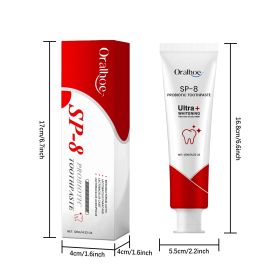 Temu Hot Sell Probiotic Whitening Toothpaste, Sp-8 Ultra Whitening Toothpaste,Fresh Breath  Strong Stains, Mint Flavor, Super Probiotics Used For Supe
