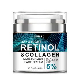 Advanced Retinol Collagen Cream For Face With 5  Hyaluronic Acid Anti-Aging Cream Anti Wrinkle Reduce Fine Lines Lifting And Firming Cream 24-Hou (Option: One)