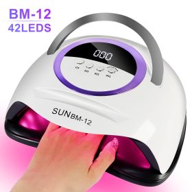 UV Nail Lamp, Dryer Light For Nails With 4 Timers LED Lamp Gel Polish Kit Gel Uv Light For Nails Professional Art Tools Automatic Sensor (Option: BM12)