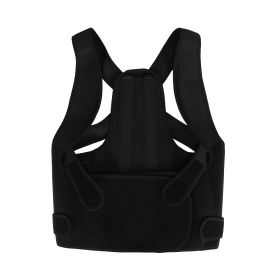 3 Size Options Posture Corrector For Women Men Adjustable Back Brace Posture Trainer Improve Hunchback Slouching Kyphosis Correction Invisible Under C (Option: Black-L)
