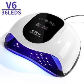 UV Light For Nails, LED Nail Light For Gel Polish, Fast Nail Dryer With Automatic Sensor, 4 Timer Setting, Small & Portable, UV LED Nail Lamp For Fing (Color: White)