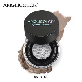 Waterproof And Sweatproof Eyebrow Pencil Long Lasting Eyebrow Cream Set With Brush And Card Wooden Eyebrow (Option: TAUPE02)