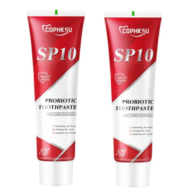 Available In 2-count And 4-count Packs, SP10 Probiotic Toothpaste Is Designed To Keep Breath Fresh And Provide Deep Cleansing-prohibited For Sale On T (Option: 2PCS)