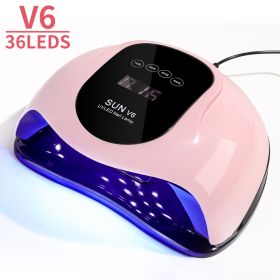 UV Light For Nails, LED Nail Light For Gel Polish, Fast Nail Dryer With Automatic Sensor, 4 Timer Setting, Small & Portable, UV LED Nail Lamp For Fing (Color: Pink)