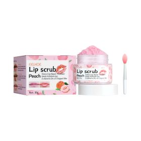 EELHOE Peach Lip Scrub Moisturizing Lip Hydration And Skin Brightening To Improve Dark Corners Of The Mouth (Option: 3PCS)