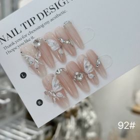 Handmade Wear Armor Fairy Light Luxury Three-dimensional (Option: Pink Prolate Ellipse-XS)